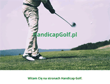 Tablet Screenshot of handicapgolf.pl